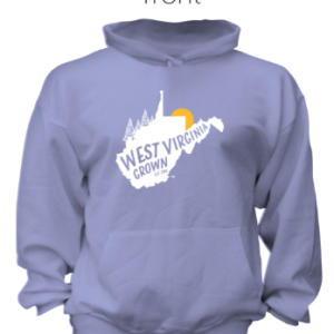 wv grown hoodie in lavender purple
